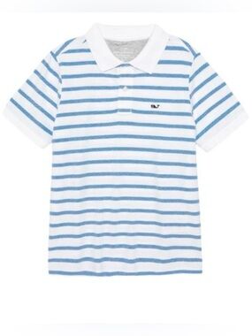 Vineyard Vines Edgartown Stripe Boys Polo- Size 7